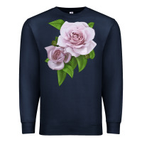 Navy Silver Lining Rose Premium Sweatshirt - LillyAllenDesigns