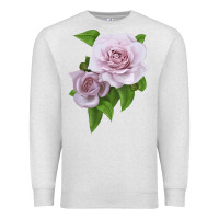 Oatmeal Heather Silver Lining Rose Premium Sweatshirt - LillyAllenDesigns