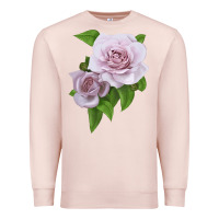 Pale Pink Silver Lining Rose Premium Sweatshirt - LillyAllenDesigns