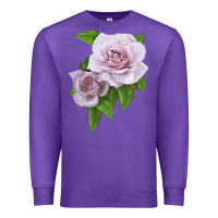 Purple Silver Lining Rose Premium Sweatshirt - LillyAllenDesigns