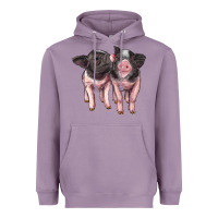 Lavender cute baby pigs Heavyweight Hoodie - Artiststas