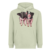 Matcha cute baby pigs Heavyweight Hoodie - Artiststas