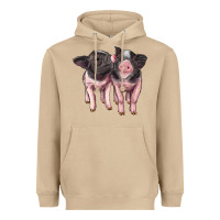 Mushroom cute baby pigs Heavyweight Hoodie - Artiststas