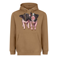 Toasted Coconut cute baby pigs Heavyweight Hoodie - Artiststas