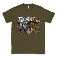 Army Green texas Classic Tee - SublimationCraftShop