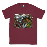 Burgundy texas Classic Tee - SublimationCraftShop