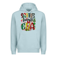Blue Mist santas favorite cna nurse Premium Hoodie - MaliasSmallBusiness