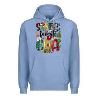 Colony Blue santas favorite cna nurse Premium Hoodie - MaliasSmallBusiness
