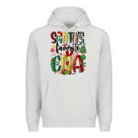 Dove Grey santas favorite cna nurse Premium Hoodie - MaliasSmallBusiness