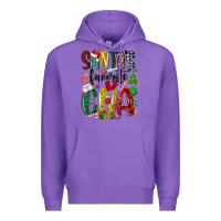 Purple santas favorite cna nurse Premium Hoodie - MaliasSmallBusiness