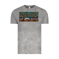 Cloud Rock Rusty Sunflowers with Cowhide and Turquoise Vintage Tee - RanaPortraitStore