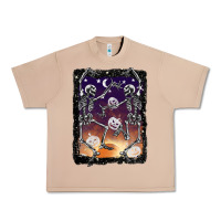 Burro halloween dancing skeletons stars Urban Heavy Tee - BarkalooDesign