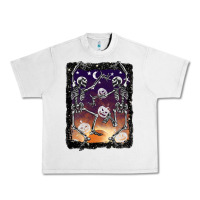 Lunar Rock halloween dancing skeletons stars Urban Heavy Tee - BarkalooDesign