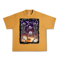 Peanut Butter halloween dancing skeletons stars Urban Heavy Tee - BarkalooDesign