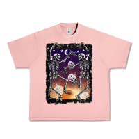 Salmon halloween dancing skeletons stars Urban Heavy Tee - BarkalooDesign