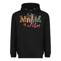 Black mom vibes baby pigs Heavyweight Hoodie - Artiststas