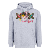 Heather Grey mom vibes baby pigs Heavyweight Hoodie - Artiststas