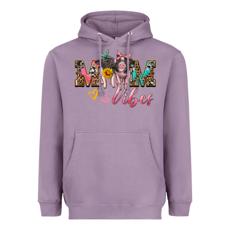 Mom Vibes Baby Pigs Heavyweight Hoodie by Artiststas | Teevron
