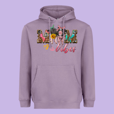 Mom Vibes Baby Pigs Heavyweight Hoodie Designed By Artiststas