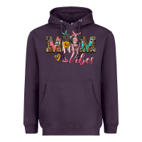 Plum mom vibes baby pigs Heavyweight Hoodie - Artiststas