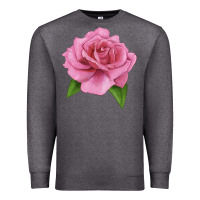 Charcoal Heather Perfume Delight Rose Premium Sweatshirt - LillyAllenDesigns