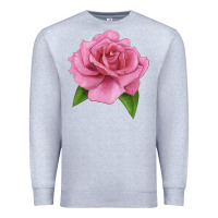Heather Grey Perfume Delight Rose Premium Sweatshirt - LillyAllenDesigns