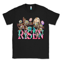 Black He is risen Easter Day Classic Tee - CowGirlArtShop