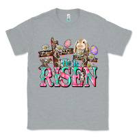 Heather Grey He is risen Easter Day Classic Tee - CowGirlArtShop