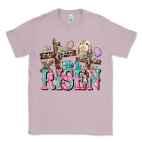 Lilac He is risen Easter Day Classic Tee - CowGirlArtShop