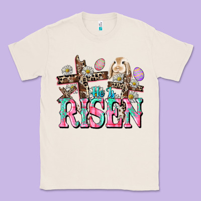 He Is Risen Easter Day Classic Tee Designed By Cowgirlartshop