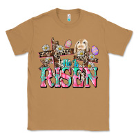 Toasted Coconut He is risen Easter Day Classic Tee - CowGirlArtShop