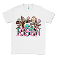 White He is risen Easter Day Classic Tee - CowGirlArtShop