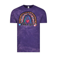 Cloud Purple nurse rainbow Vintage Tee - Zillion Design Studio