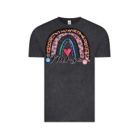 Vintage Black nurse rainbow Vintage Tee - Zillion Design Studio