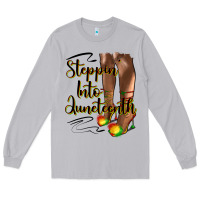 Moon Dust steppin' into juneteenth heels Long Sleeve Tee - HRA Design Shop