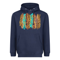 Navy western brushstrokes Heavyweight Hoodie - AdoDesignShop