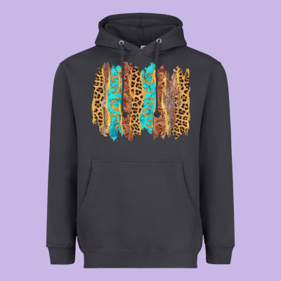Western Brushstrokes Heavyweight Hoodie Designed By Adodesignshop