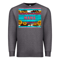 Charcoal Heather cowhide leopard sunflowers mama Premium Sweatshirt - BarkalooDesign