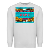 Dove Grey cowhide leopard sunflowers mama Premium Sweatshirt - BarkalooDesign