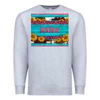 Heather Grey cowhide leopard sunflowers mama Premium Sweatshirt - BarkalooDesign