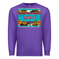 Purple cowhide leopard sunflowers mama Premium Sweatshirt - BarkalooDesign
