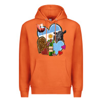 Carrot Argentina hearts Premium Hoodie - NancyCooperArtShop