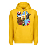 Lemon Argentina hearts Premium Hoodie - NancyCooperArtShop