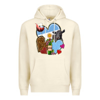 Sandshell Argentina hearts Premium Hoodie - NancyCooperArtShop