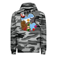 Slate Camo Argentina hearts Premium Hoodie - NancyCooperArtShop