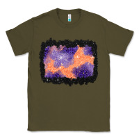 Army Green halloween spider web background Classic Tee - BundleAndBundleShop