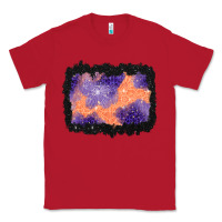 Red halloween spider web background Classic Tee - BundleAndBundleShop