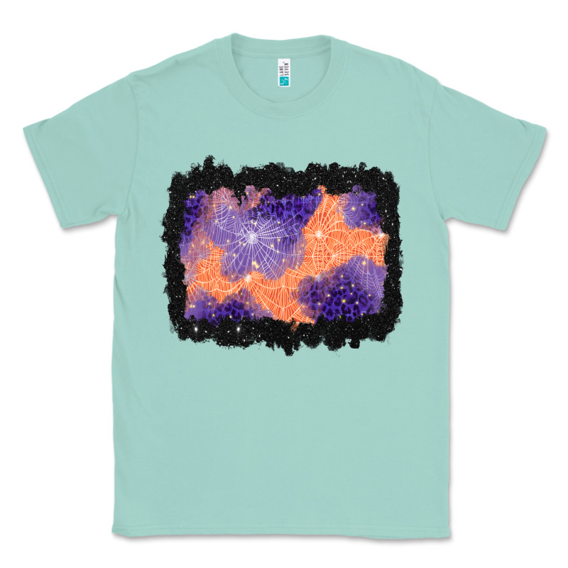 Halloween Spider Web Background Classic Tee by BundleAndBundleShop | Teevron