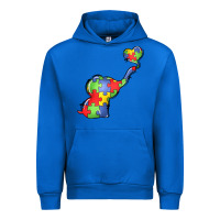 Cobalt autism awareness elephant Urban Hoodie - LillyAllenDesigns