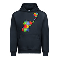 Navy autism awareness elephant Urban Hoodie - LillyAllenDesigns